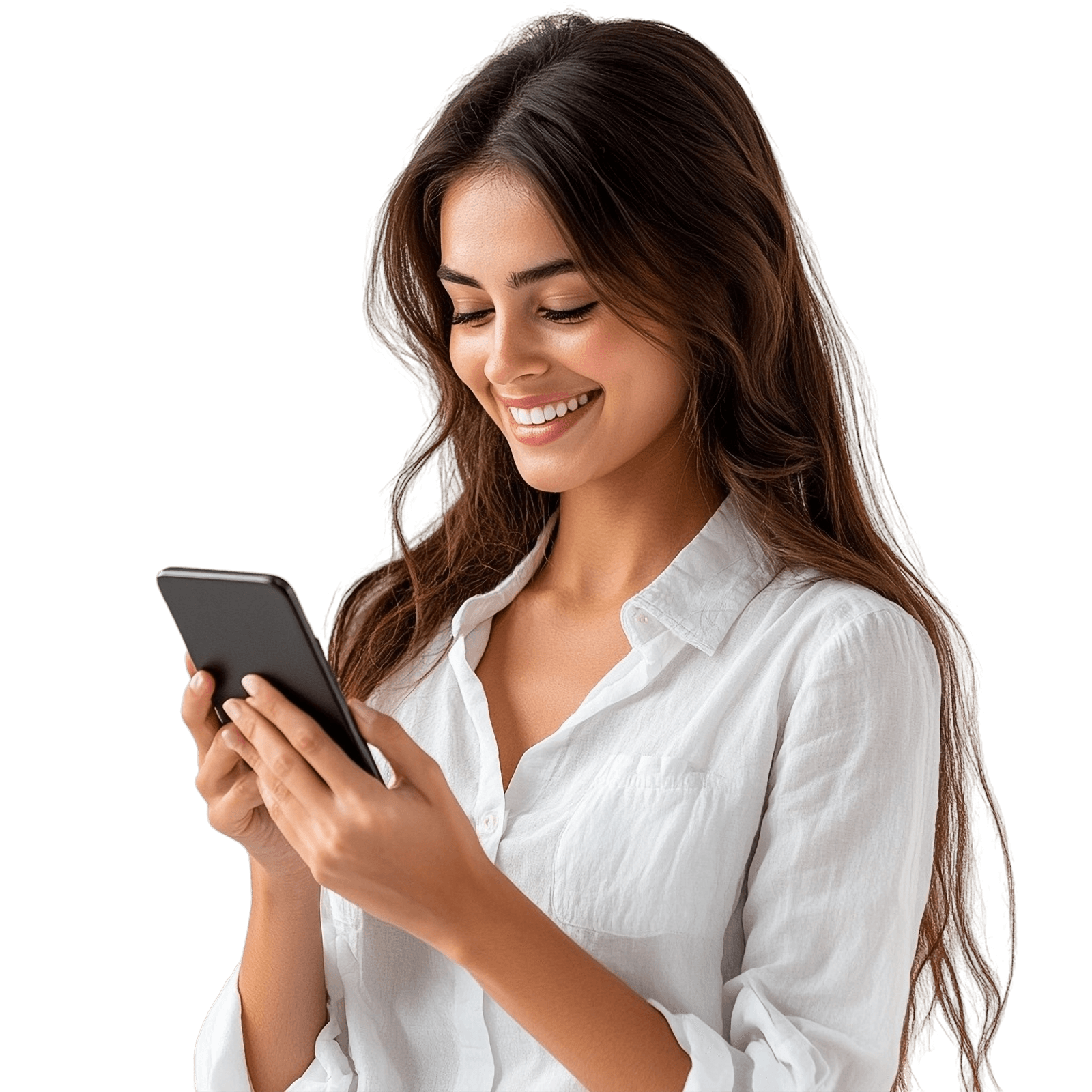 Cliente acessando o crediário FlexPé pelo celular